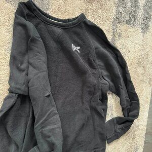 Men's Anon Black Crewneck Knit Sweater Size M